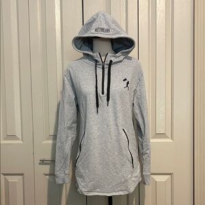Baseballism Gray Hoodie with Black Accents